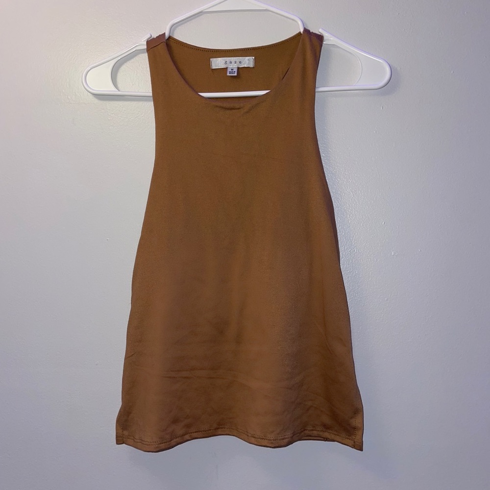 Brown Gaze Tank Top